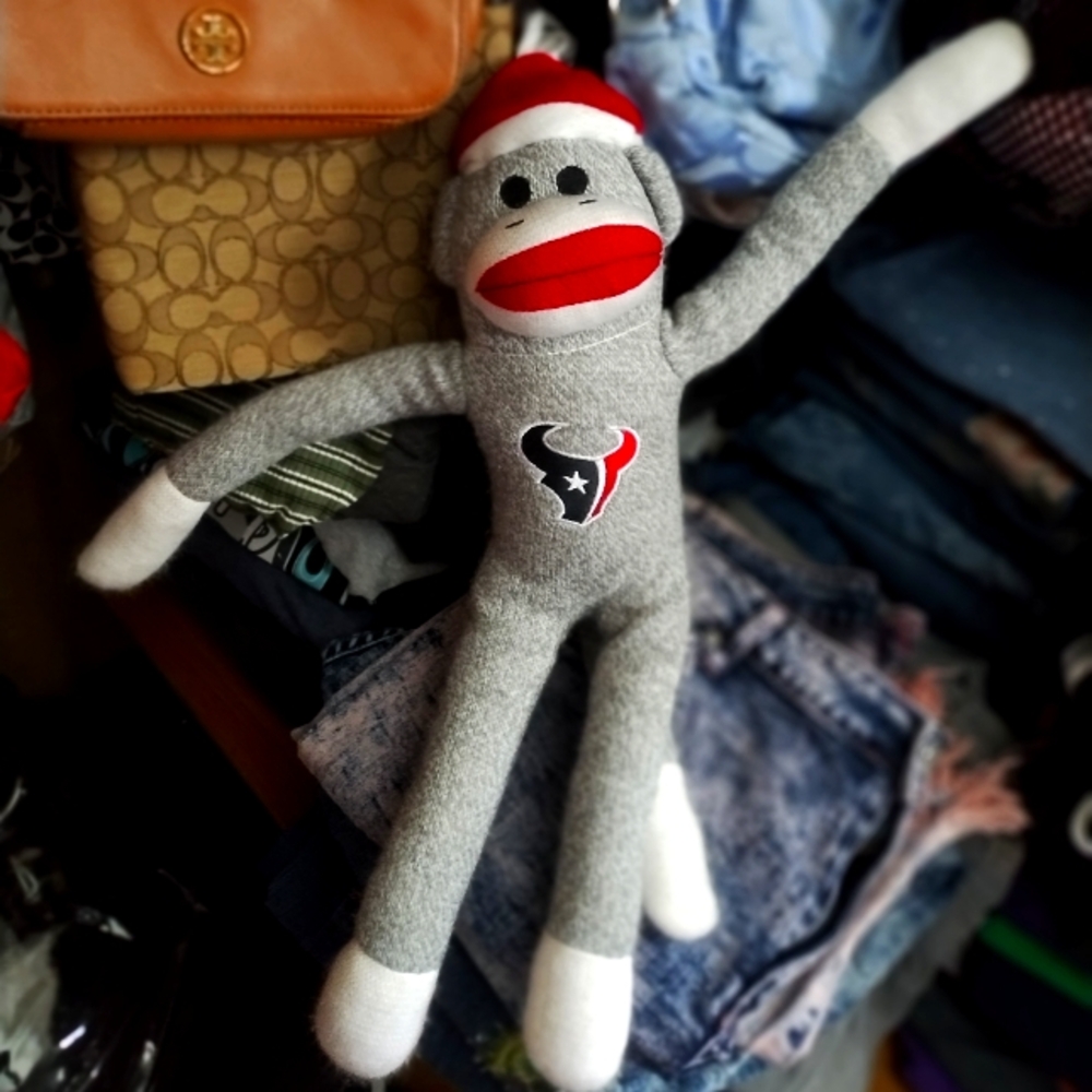 🏈NFL Houston Texans ~ Sock Monkey🏈